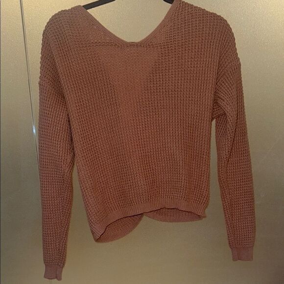 Women's Taupe Knitted Sweater - Picture 3 of 7